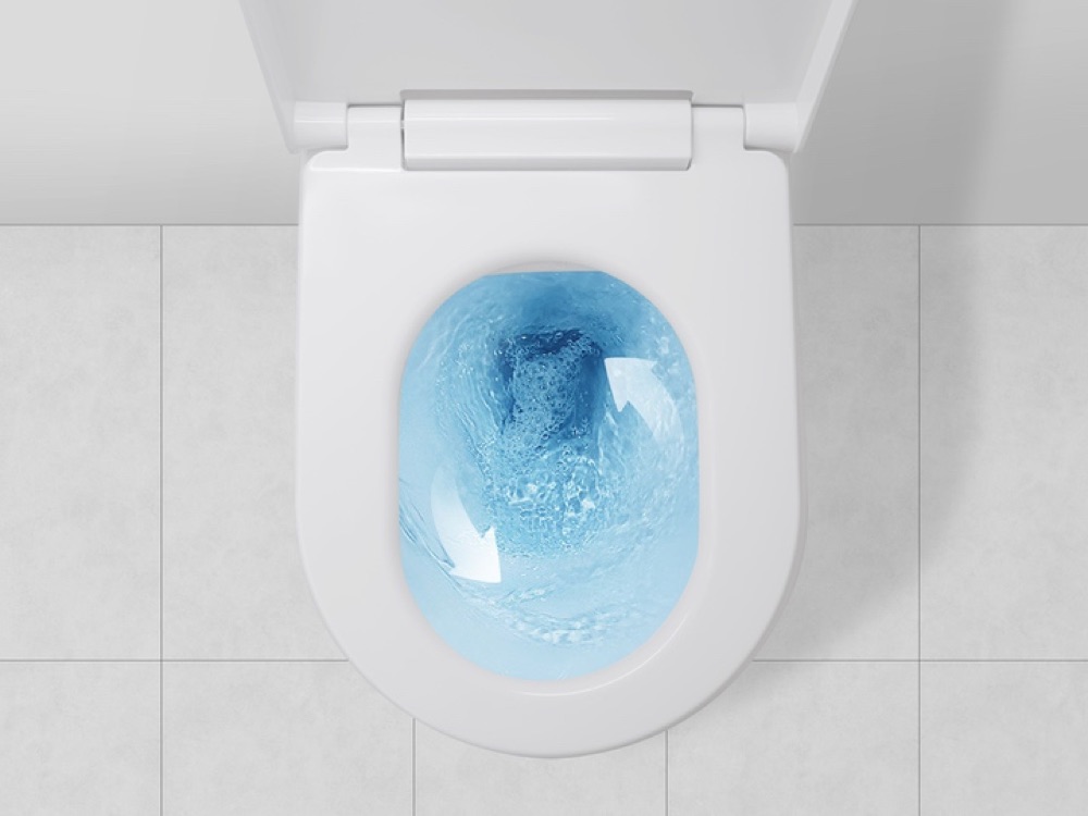 Rimless flush